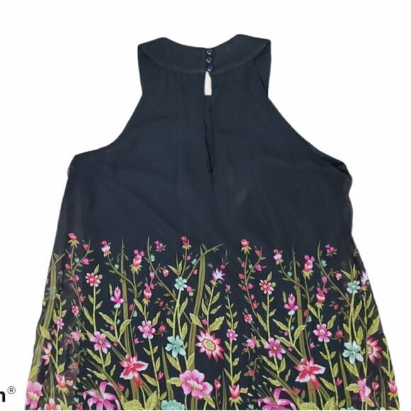 Lola P. Chiffon Shift Colorful Floral C
Black Dress Embellished Neck Pullover XL - Picture 13 of 16
